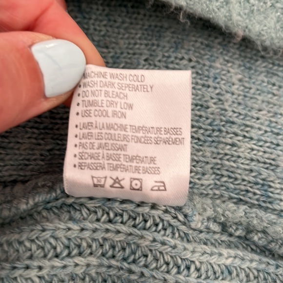 Cozy teal cardigan - Picture 7 of 7